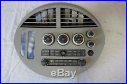 05 06 Nissan Quest CD SAT Radio Player Climate Control Panel Bezel Vents OEM