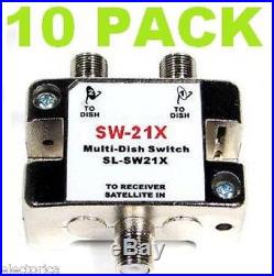 10 X Sw21 Satellite Multi-switch Dish Network Bell Express Vu Sw21x Lnb 110 119