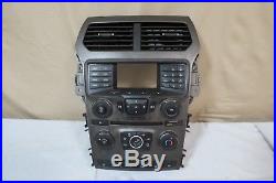 11-13 Ford Explorer CD AUX Radio Player Climate Control Panel Bezel Vents OEM