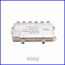 2 In 6 Out DiSEqC 2X6 Switch Satellite Signal Multiswitch