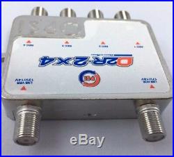 2 x 4 Satellite multiswitch for 2 satellite IF input and 4 receivers output
