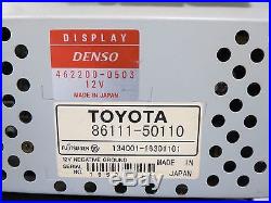 2001-2004 Lexus ls430 Audio AC Climate Multi Unit Screen OEM Denso 86111-50110