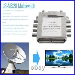20XPortable 2in 8Out Satellite Signal Multiswitch 950-2150MHz LNB Voltage