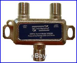 2x1 DiSEqC 22KHz LNB Tone Satellite Multi FTA Switch 0/22 KHz LNBF Multiswitch
