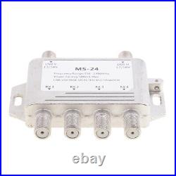 2x4 Multiswitch 2/4 2 LNB Satellite Multiswitch 4 Receivers HDTV HD