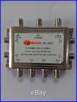 38 SMATV multi switch 3 input 8 ouput satellite switcher receiver selector