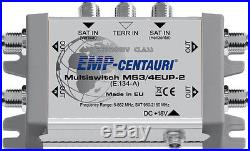 3x4 satellite multiswitch (multiswitch MS3/4EUP-2) 4 YEAR WARRANTY, Made in EU