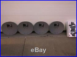 4 NEW COMPLETE DIRECTV MULTI SATELLITE DISH 18 X 20 WithTRIPLE LNB/SWITCH