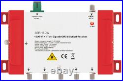 4 Sat-If +1 Terr. Signals CWDM Optical Receiver Satellite TV Receiver SSR-15CW