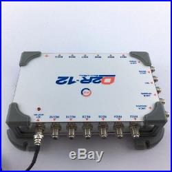 5x12 Satellite multiswitch for 4 satellite IF and 1 terrestrial TV, 12 receivers
