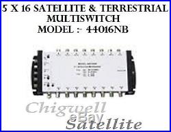 5x16 Satellite & Terrestrial MultiSwitch Satellite and Terrestrial Distribution
