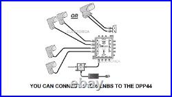 8 X New Dpp44 Dish Network Multi Switch + Power Supply Lnb Satellite Dpp 44 4x4