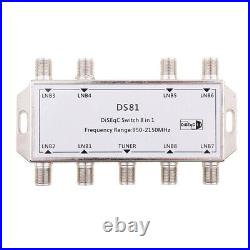 8X1 Satellite DiSEqC Multi-Switch for FTA Satellite with 1 Output