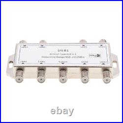 8X1 Satellite Multi Switch 8 in 1 DiSEqC Switch FTA Dish LNB LNBF