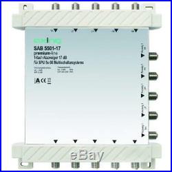 Axing SAB 5501-17 17 dB 5-in-5 1-Way Tap for Satellite Multiswitch(5-2200 MHz) w
