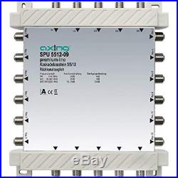 Axing SPU 5512-09 5-in-12 Cascade Unit for Satellite Multiswitch Silver