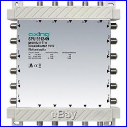 Axing SPU 5512-09 5-in-12 Cascade Unit for Satellite Multiswitch Silver
