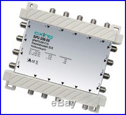 Axing SPU 558-09 5-in-8 Cascade Unit for Satellite Multiswitch Silver