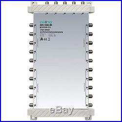 Axing SVE 5504-09 5 In 4 x 5 Out 4-Way Satellite Multiswitch Splitter White