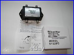 CHANNEL MASTER SATELLITE TV COAX MULTI-SWITCH 6102IFD TWIN FIXED LNB 950-1750MHz