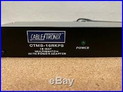 Cabletronix CTMS-16RKPS Satellite Multiswitch/16 Port/Rack mountable 1.75in H