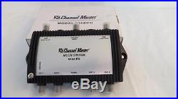 Channel Master 6344IFD 3X4 Way Multiswitch 2-Satellite Signal 1-UHF/VHF Antenna