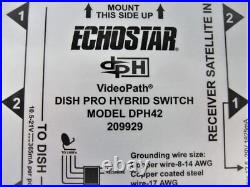 DISH Pro 209925 DPH42 Satellite TV Hybrid 42 Multiswitch with Power Inserter New
