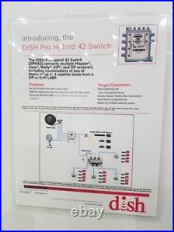 DN015284 DISH Pro Switch DPH42 Hybrid Multi switch with Power Inserter Used