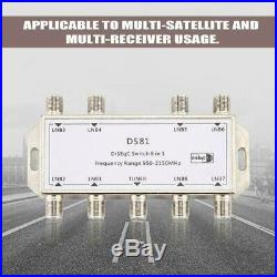 DiSEqC Switch 8 in 1 Satellite Signal Diseqc Switch Lnb Receiver Multiswitch