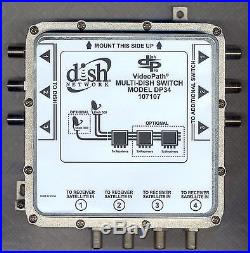 Dish Network DishPro VideoPath 3x4 Satellite MULTI-DISH SWITCH MODEL DP34 107107