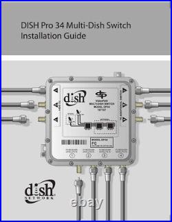 Dp34 Dish Network Multi Switch + Power Dp Lnb Satellite Dp 34 3x4 Hd 118 Dph34