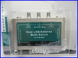 Dual LNB Antenna Multi Switch Satellite Cable Video