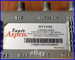 Eagle Aspen DTV4x8 Satellite Multi-Switch 4x8 DirecTV Shaw Direct Star Choice