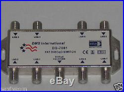 FTA 8x1 DiSEqC Switch 8 in 1 Satellite LNB Receiver MultiSwitch LNBF Dish