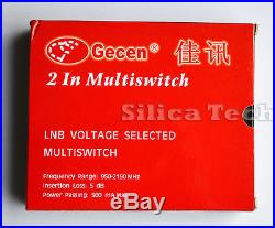 Gecen 2x8 13v/18v 2 in, 8 out Satellite LNB Multi-switch MS-2801