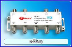 Gecen 8x1 Diseqc 1.1 multi satellite dish LNB switch GD-81E