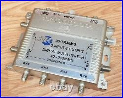 Genuine Trunkline JVI (35-TR38MS) Satellite Digital 8 Way Multi Switch READ