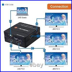 HDMI Splitter 4K 60Hz 1X4 Multi-Resolution Output (MRO) by HDMI 2.0 Splitter