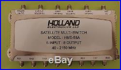 Holland Electronics Satellite Multi Switch Hms-58a 5 In 8 Out