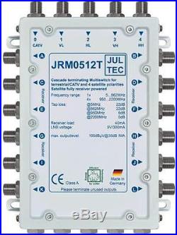 Jultec JRM05012T Multiswitch 5 in 12 out No PSU Power By The Satellite Receiver