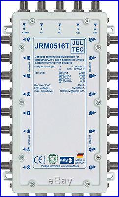Jultec JRM05016T Multiswitch 5 in 16 out No PSU Power By The Satellite Receiver