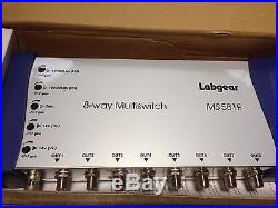 LABGEAR MS581E 8 Way Enhanced Multiswitch TV Satellite Distribution Unit