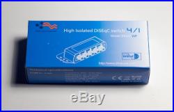 Lot of 10 DiSEqC 4x1 Switch Weatherproof Cover FTA Satellite Dish Multi-Switch