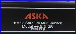 Lot of 2 Askas AMS-512R Satellite 5X12 Multi-Switch with Cables