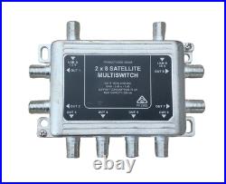 Ms2x4 Multiswitch 2 Wire 4 Out / Ms2x8 Multiswitch 2 Wire 8 Out For Satellite