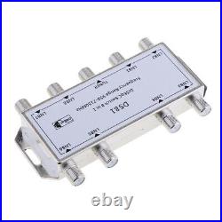 Multi Switch LNB Satellite FTA 8 Output Combiner LNBF Dish DS81 Silver