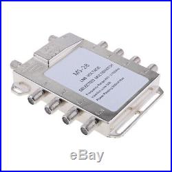 Multi Switch LNB Satellite FTA 8 Output Combiner LNBF Dish JS-MS28 Silver