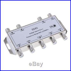 Multi Switch LNB Satellite FTA 8 Outputs Combiner LNBF Dish DS81 Silver