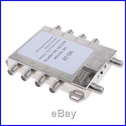 Multi Switch LNB Satellite FTA 8 Outputs Combiner LNBF Dish JS-MS28(Silver)