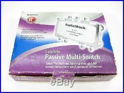 NEW Radioshack Satellite Passive 4 Way Multi Switch. 16-2571
